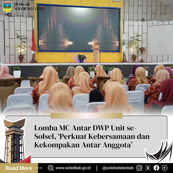 Lomba MC Antar DWP Unit se-Solsel, ‘Perkuat Kebersamaan dan Kekompakan Antar Anggota