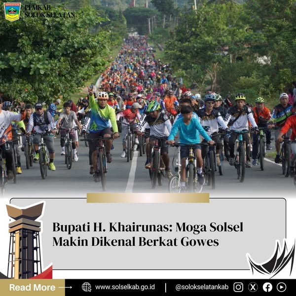 Bupati H. Khairunas: Moga Solsel Makin Dikenal Berkat Gowes