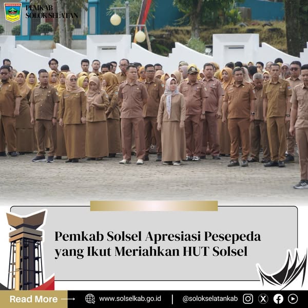 Pemkab Solsel Apresiasi Pesepeda yang Ikut Meriahkan HUT Solsel