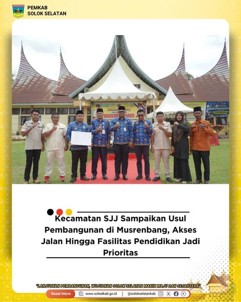 Kecamatan SJJ Sampaikan Usul Pembangunan di Musrenbang, Akses Jalan Hingga Fasilitas Pendidikan Jadi Prioritas