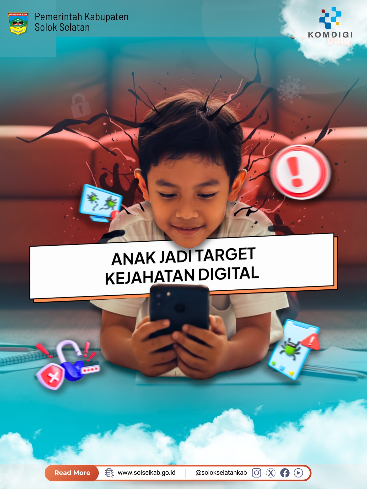 Ternyata kini anak-anak sudah mulai menjadi target kejahatan digital.