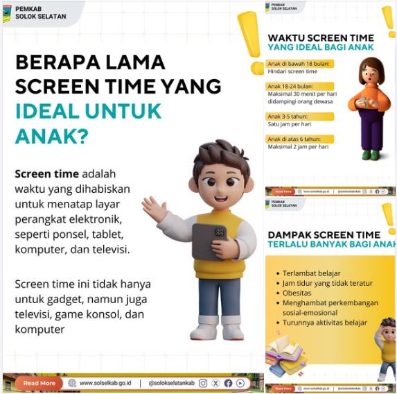 Memang memberikan screen time untuk anak memberikan dampak yang positif, tapi juga tidak selalu memberikan efek yang positif.